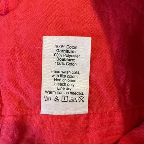 J. Crew Red Daisy Floral Crochet Lace Mini Skirt Size 6 - Picture 6 of 7